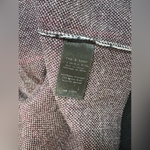 RAG & BONE Black and gray TEGAN plaid crew neck sweater size M. - Picture 11 of 14